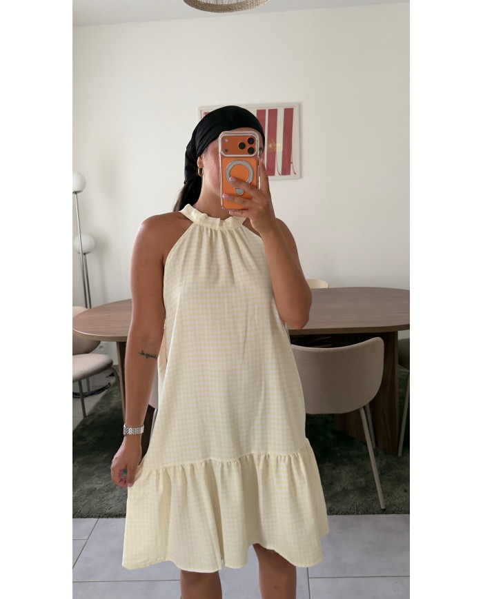 ROBE VICHY JAUNE