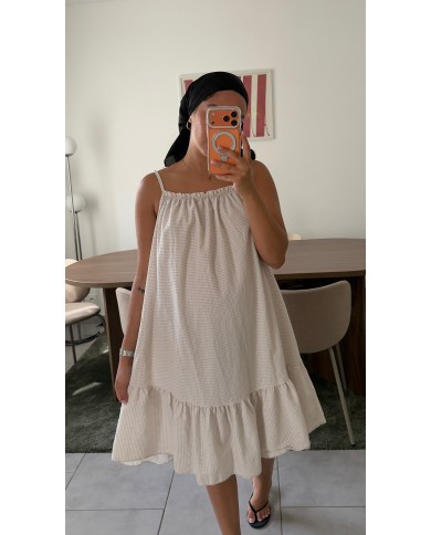 ROBE NORA BEIGE