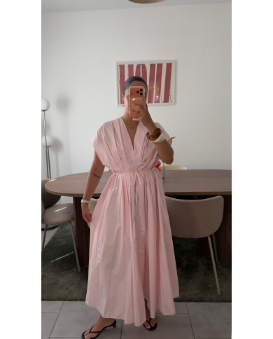 ROBE CEINTRÉE ROSE