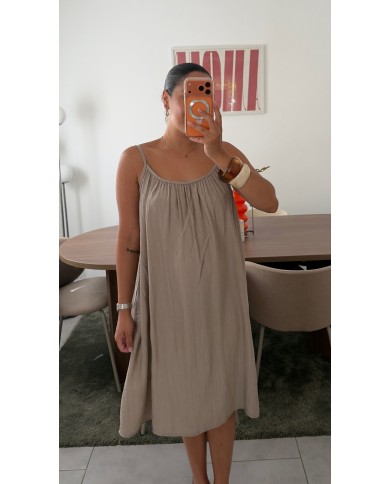 ROBE COSY TAUPE