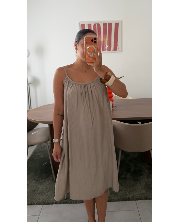 ROBE COSY TAUPE