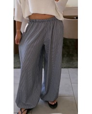 PANTALON VICHY BLEU