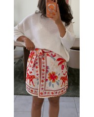 TOP BLANC MAILLE