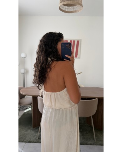 ROBE DOS NU ÉCRU