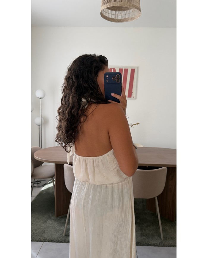 ROBE DOS NU ÉCRU