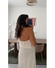 ROBE DOS NU ÉCRU