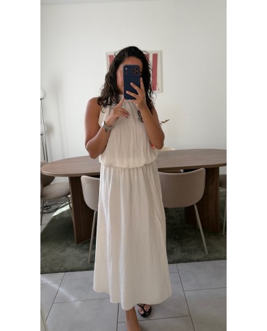 ROBE DOS NU ÉCRU
