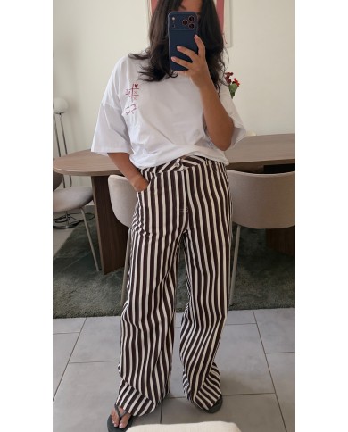 PANTALON RAYÉ CHOCO