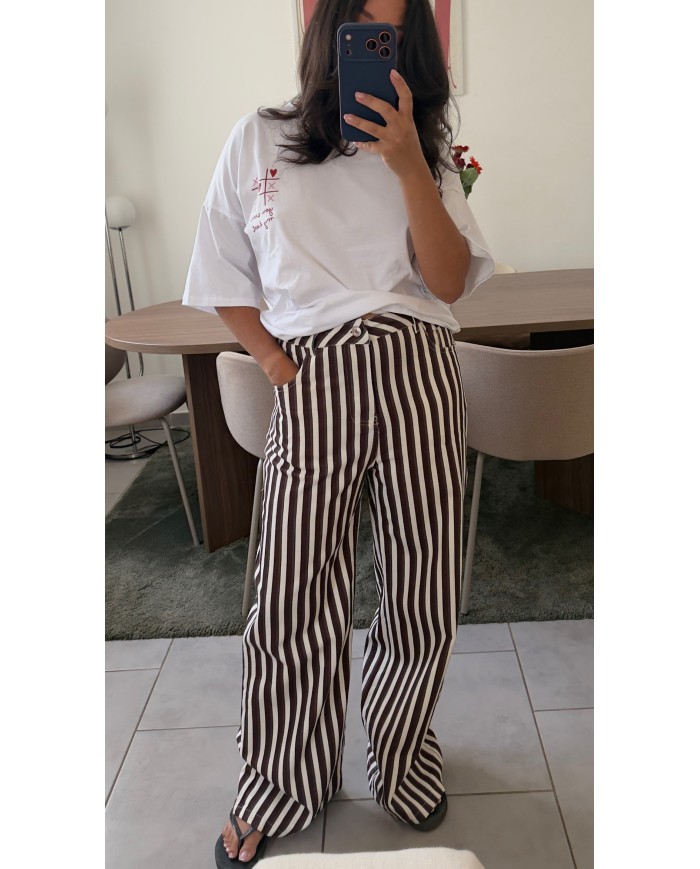 PANTALON RAYÉ CHOCO