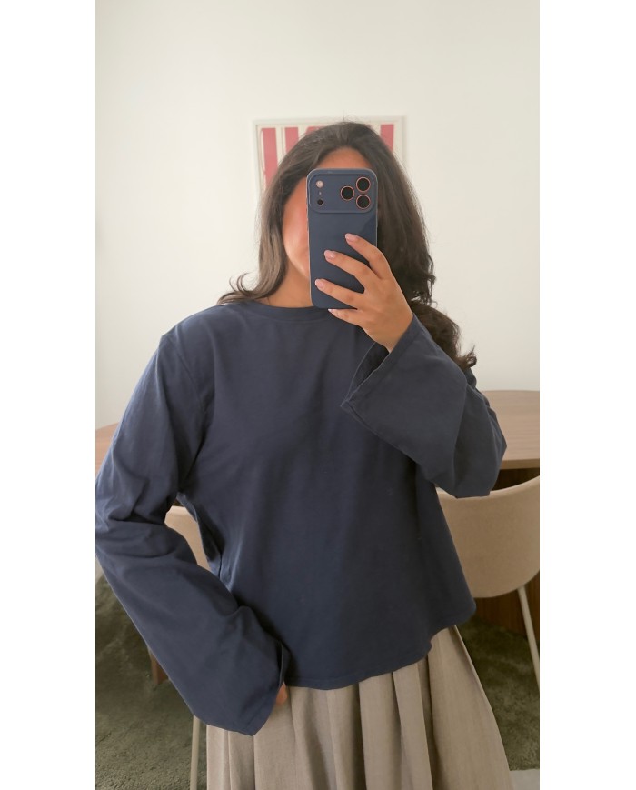 T-SHIRT NOUÉ MARINE