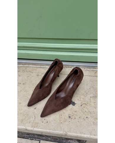 ESCARPINS MARRON