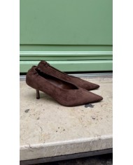 ESCARPINS MARRON