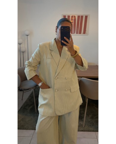BLAZER JAUNE RAYÉ