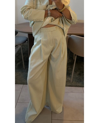 PANTALON JAUNE RAYÉ