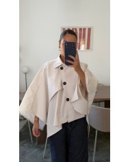 PONCHO TRENCH CHOCO
