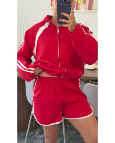 SHORT SPORTY ROUGE