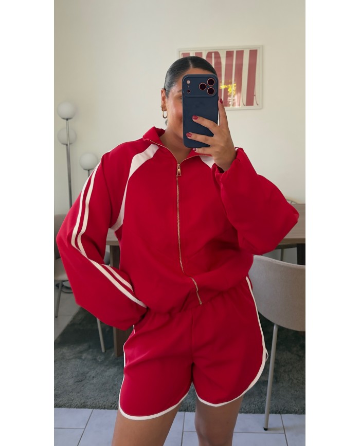 SHORT SPORTY ROUGE