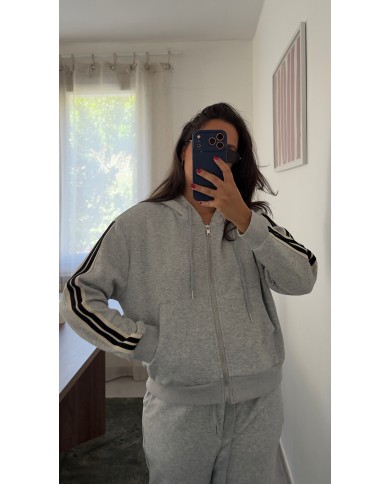 VESTE ZIPPÉE GRIS