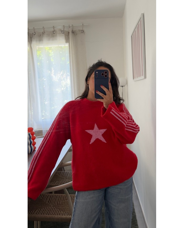 PULL STELLA ROUGE