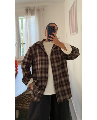CHEMISE CARREAUX CHOCO