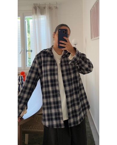 CHEMISE CARREAUX BLEU