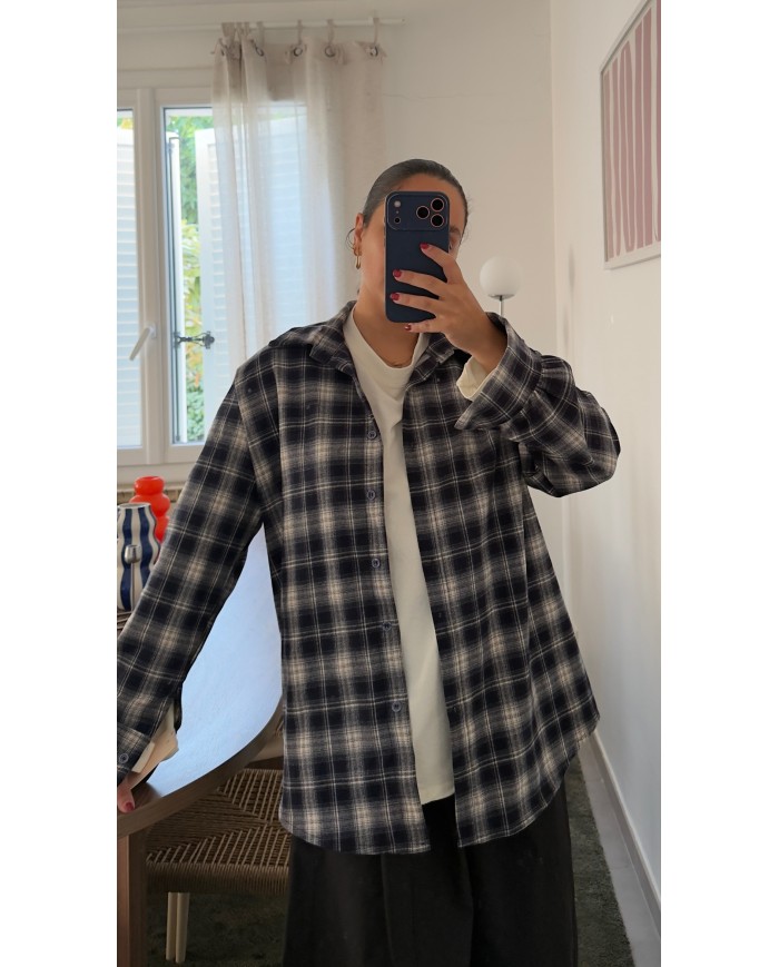 CHEMISE CARREAUX BLEU
