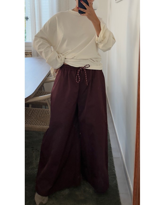 PANTALON CORDON BORDEAUX