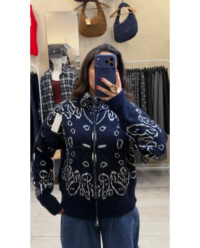 VESTE BANDANA BLEU MARINE