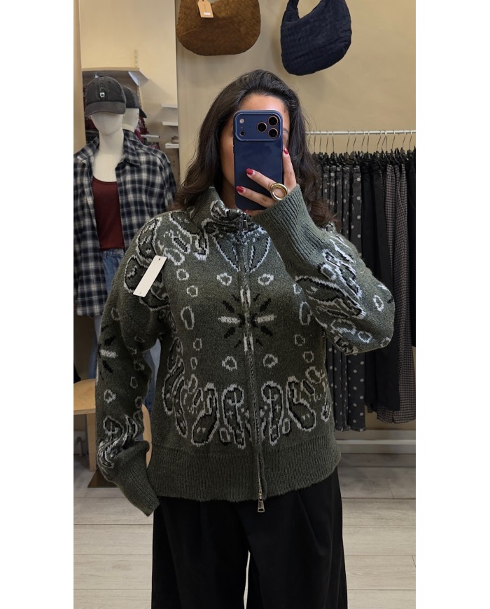 VESTE BANDANA KAKI