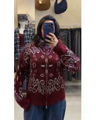 VESTE BANDANA GRISE