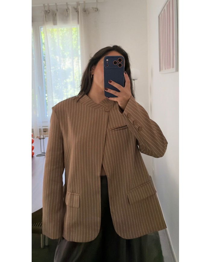 BLAZER MAO MARRON