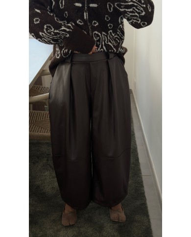 PANTALON SIMILI CHOCO