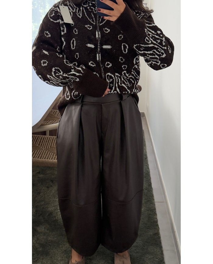 PANTALON SIMILI CHOCO