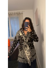 VESTE CARREAUX CHOCO