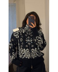 VESTE BANDANA BLEU