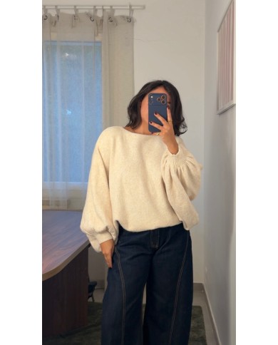 PULL DOUX ÉCRU