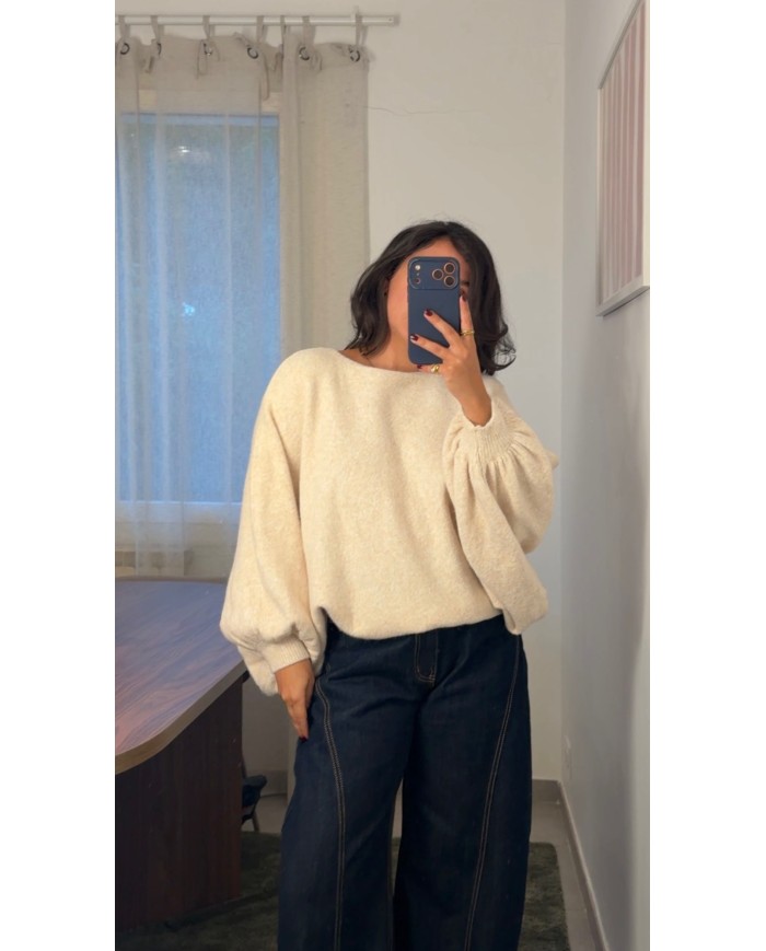 PULL DOUX ÉCRU