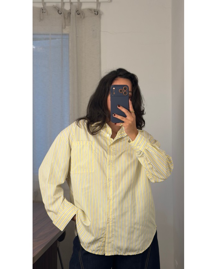 CHEMISE RAYÉE JAUNE