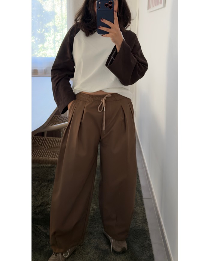 PANTALON BALLON TAUPE