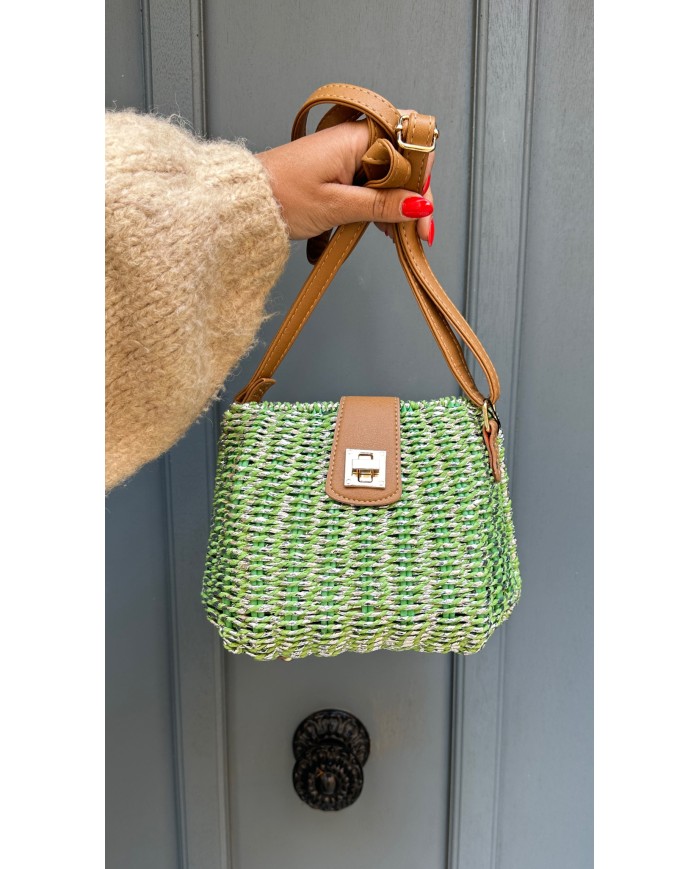 PANIER IRISÉ VERT